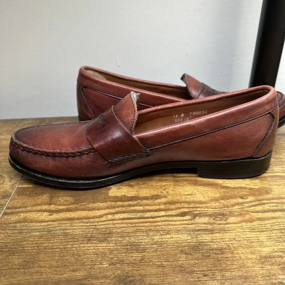 Allen Edmonds CavanaughMen's Leather Penny Loafers Size 11 Dress Shoes